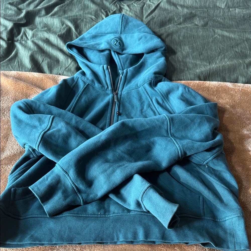 Scuba oversized half zip hoodie